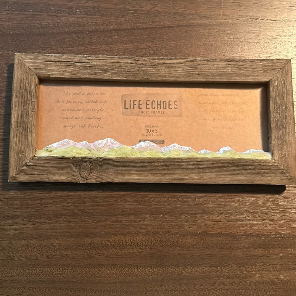 10x3 panorama mountain picture frame